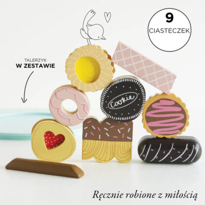 Le Toy Van Drewniane ciasteczka zestaw - obrazek 3