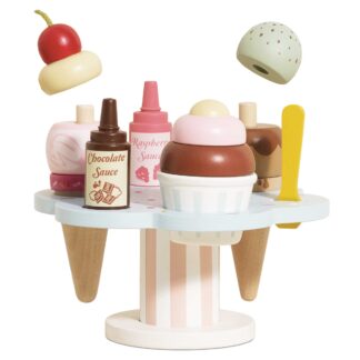Le Toy Van Drewniane lody rożki zestaw Carlo's Gelato