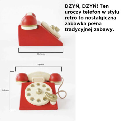 Le Toy Van Drewniany telefon vintage - obrazek 5