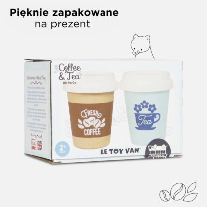 Le Toy Van Drewniane napoje kawa i herbata zestaw - obrazek 6