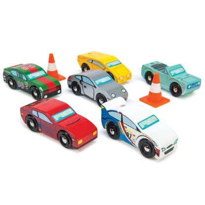 Le Toy Van Drewniane samochody sportowe zestaw Montecarlo