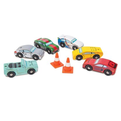Le Toy Van Drewniane samochody sportowe zestaw Montecarlo - obrazek 4