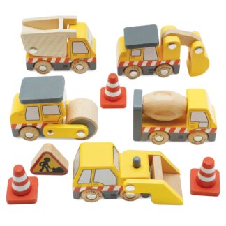Le Toy Van Drewniane maszyny budowlane zestaw