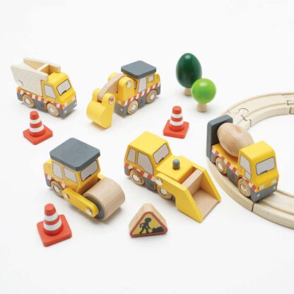 Le Toy Van Drewniane maszyny budowlane zestaw - obrazek 7