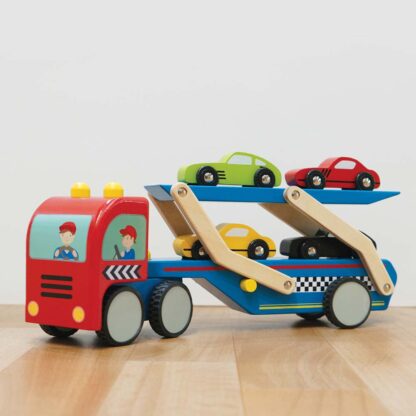 Le Toy Van Drewniana laweta i samochody sportowe - obrazek 3