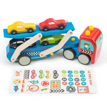 Le Toy Van Drewniana laweta i samochody sportowe - obrazek 4