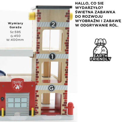 Le Toy Van Drewniany garaż wielopoziomowy- służby ratunkowe - obrazek 4