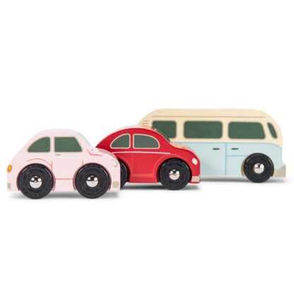 Le Toy Van Drewniane samochody zestaw retro - obrazek 3