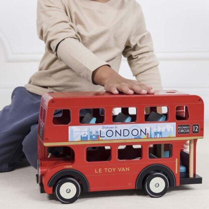 Le Toy Van Drewniany piętrowy autobus Londyn - obrazek 3