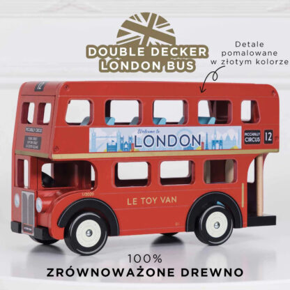 Le Toy Van Drewniany piętrowy autobus Londyn - obrazek 4
