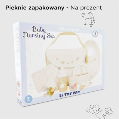 Le Toy Van Drewniany zestaw do karmienia lalek - obrazek 6