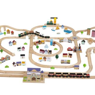 Le Toy Van Drewniana kolejka Royal Express zestaw 180 elementów