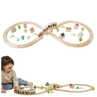 Le Toy Van Drewniana kolejka zestaw 40 elementów