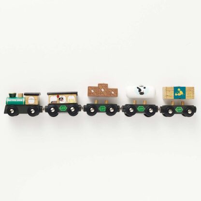 Le Toy Van Drewniany pociąg towarowy zestaw z wagonami - obrazek 3