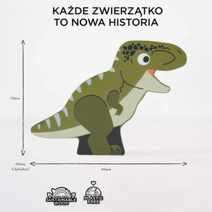 Le Toy Van Drewniane figurki dinozaury - obrazek 5