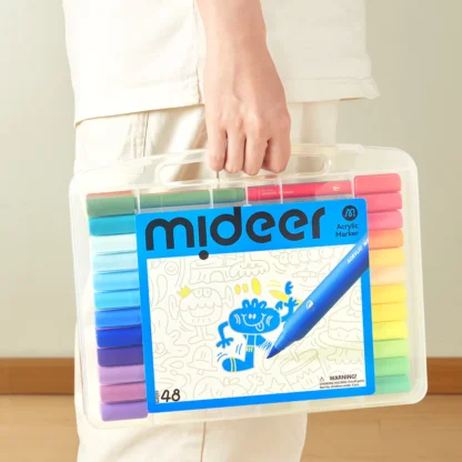 Mideer Markery akrylowe w walizce (48 kolorów) - obrazek 5