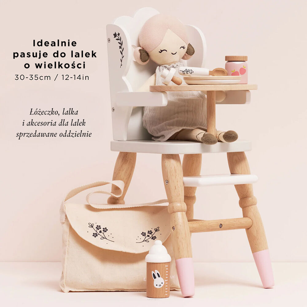 Le Toy Van Drewniane wysokie krzesełko do karmienia lalek - obrazek 6