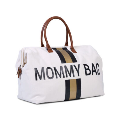 Childhome Torba Mommy Bag Paski Czarno-Złote - obrazek 3