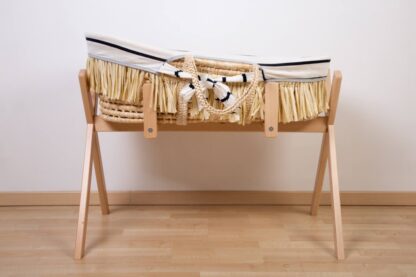 Childhome Kosz mojżesza Boho z materacykiem + Pokrowiec Jersey Marin - obrazek 3