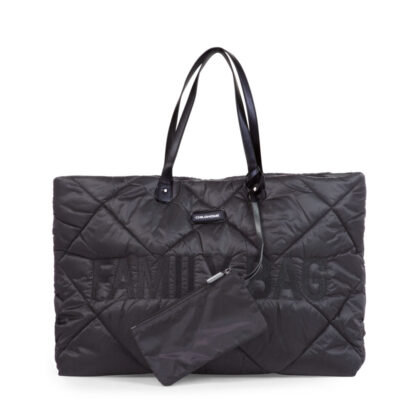 Childhome Torba Family bag Pikowana Czarna - obrazek 3