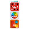 Fat Brain Toys PlayTab Sensoryczne Kwadraty Zestaw 2 z Biało-Czarnymi Kuleczkami