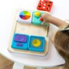 Fat Brain Toys PlayTab Sensoryczne Kwadraty Zestaw 2 z Biało-Czarnymi Kuleczkami - obrazek 3