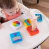 Fat Brain Toys PlayTab Sensoryczne Kwadraty Zestaw 3 ze Zgarniaczem Kuleczek - obrazek 3