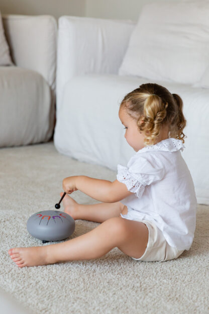 Baby Tambu Bębenek językowy szary pastel smoky loky - obrazek 4