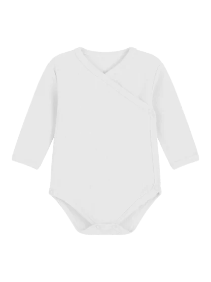 Roe & Joe Body kopertowe White z bawełny organicznej