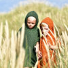 Filibabba Poncho Zigzag Dark Green - obrazek 4