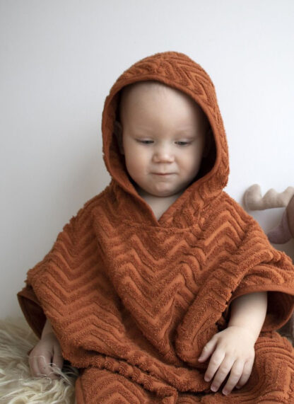 Filibabba Poncho Zigzag Rust - obrazek 8