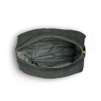 Filibabba Kosmetyczka mała Sztruks Pine Green - obrazek 4