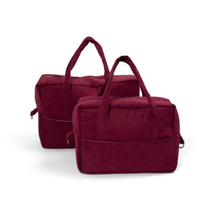 Filibabba Torba dla mamy Sztruks Deeply Red - obrazek 5