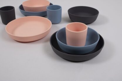 Filibabba Silikonowy zestaw obiadowy Powder blue - obrazek 4