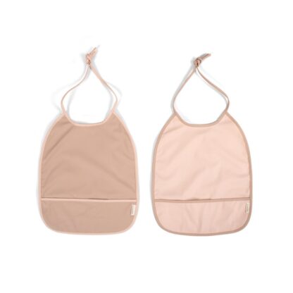 Filibabba Śliniak wiązany 2 szt. Peach-Blush - obrazek 3