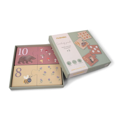 Filibabba Puzzle do nauki liczenia Nordic animals - obrazek 4