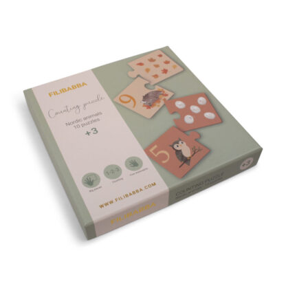 Filibabba Puzzle do nauki liczenia Nordic animals - obrazek 5