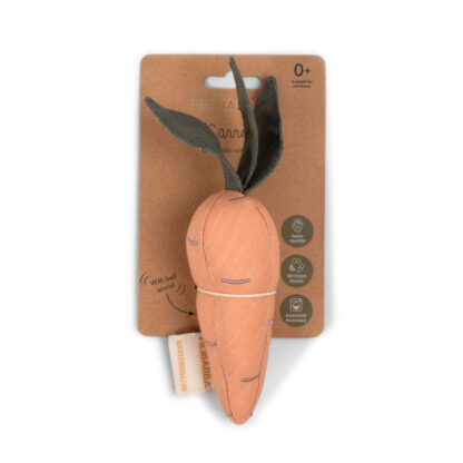 Filibabba Lniana grzechotka Carrot - obrazek 3