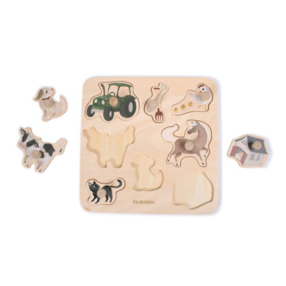 Filibabba Puzzle drewniane Magic Farm - obrazek 3