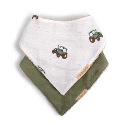 Filibabba Śliniak bandana 2 szt. Traktor - obrazek 3