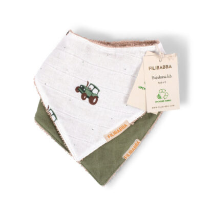 Filibabba Śliniak bandana 2 szt. Traktor - obrazek 5