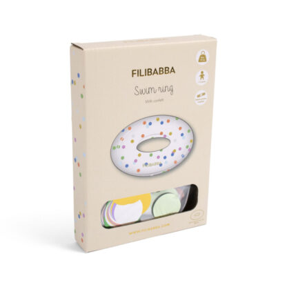 Filibabba Koło do pływania Alfie Rainbow Confetti - obrazek 4