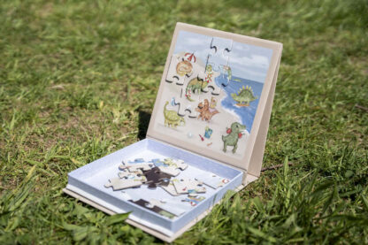 Filibabba Gra magnetyczna Dino Beach puzzle - obrazek 4