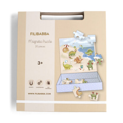 Filibabba Gra magnetyczna Dino Beach puzzle - obrazek 6