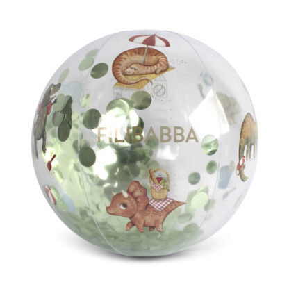 Filibabba Piłka plażowa Alfie Dino Beach Confetti