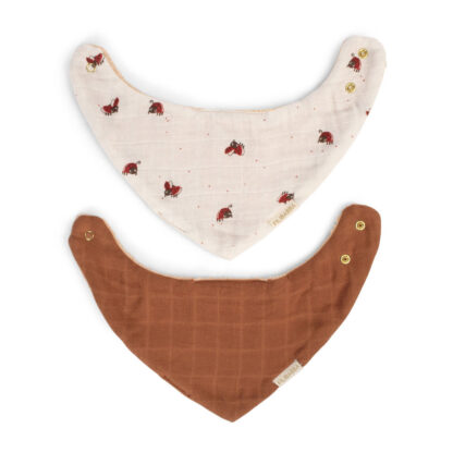 Filibabba Śliniak bandana 2 szt. Lucky + Amber Brown - obrazek 3