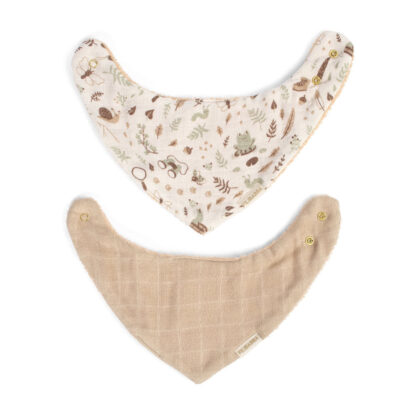Filibabba Śliniak bandana 2 szt. Little Wonders + Warm Grey - obrazek 4