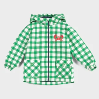 KID STORY Wiatroszczelna i wodooporna parka Green Grid