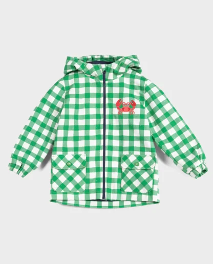 KID STORY Wiatroszczelna i wodooporna parka Green Grid