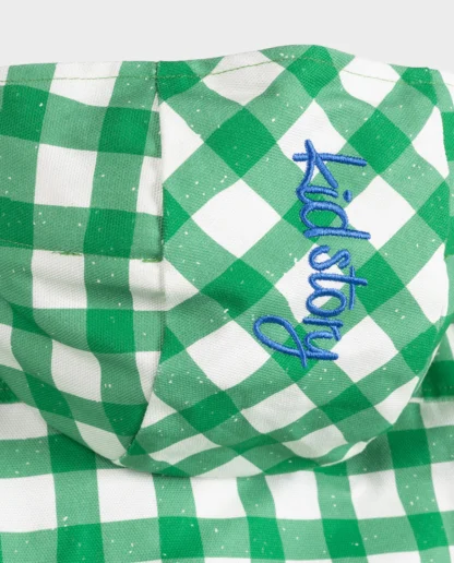 KID STORY Wiatroszczelna i wodooporna parka Green Grid - obrazek 5